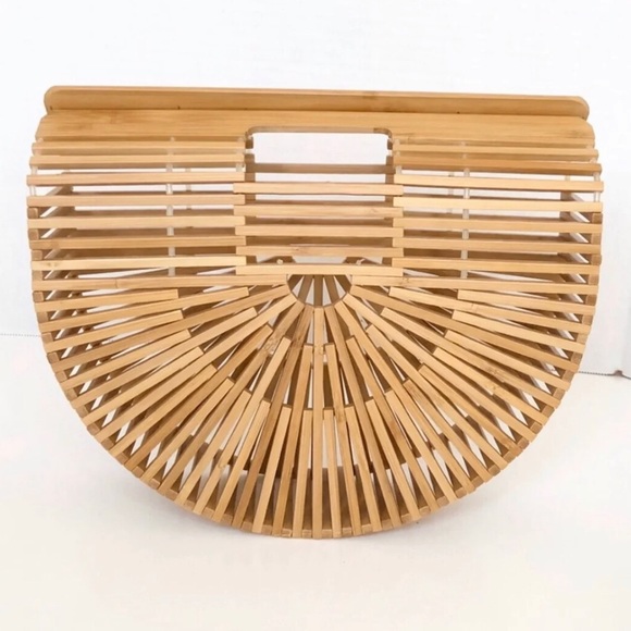 Authentic Bamboo Tote Bag Purse New in Box - Picture 4 of 5